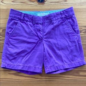 J Crew Chino Purple Shorts